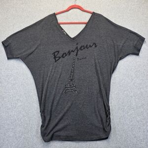 Delirious Gray Dolman Sleeve Graphic Tee